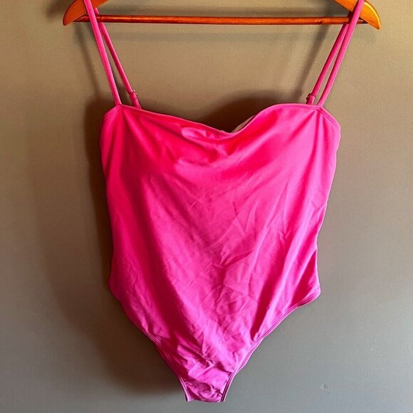 New Relleciga Barbiecore Hot Pink One Piece Swimsuit Size XXL NWT - Picture 1 of 8